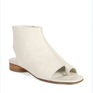 Vince Cream Open-Toe Booties 8